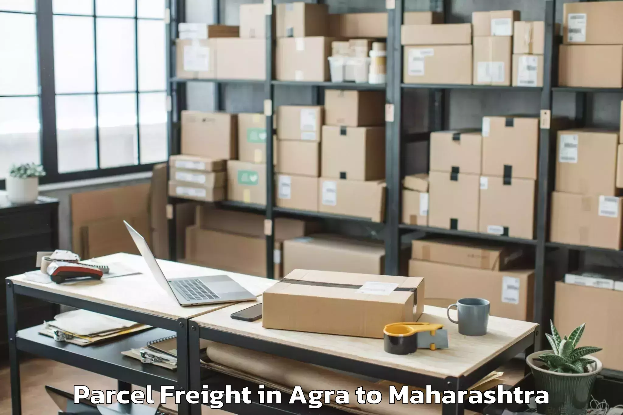 Agra to Savitribai Phule Pune Universi Parcel Freight